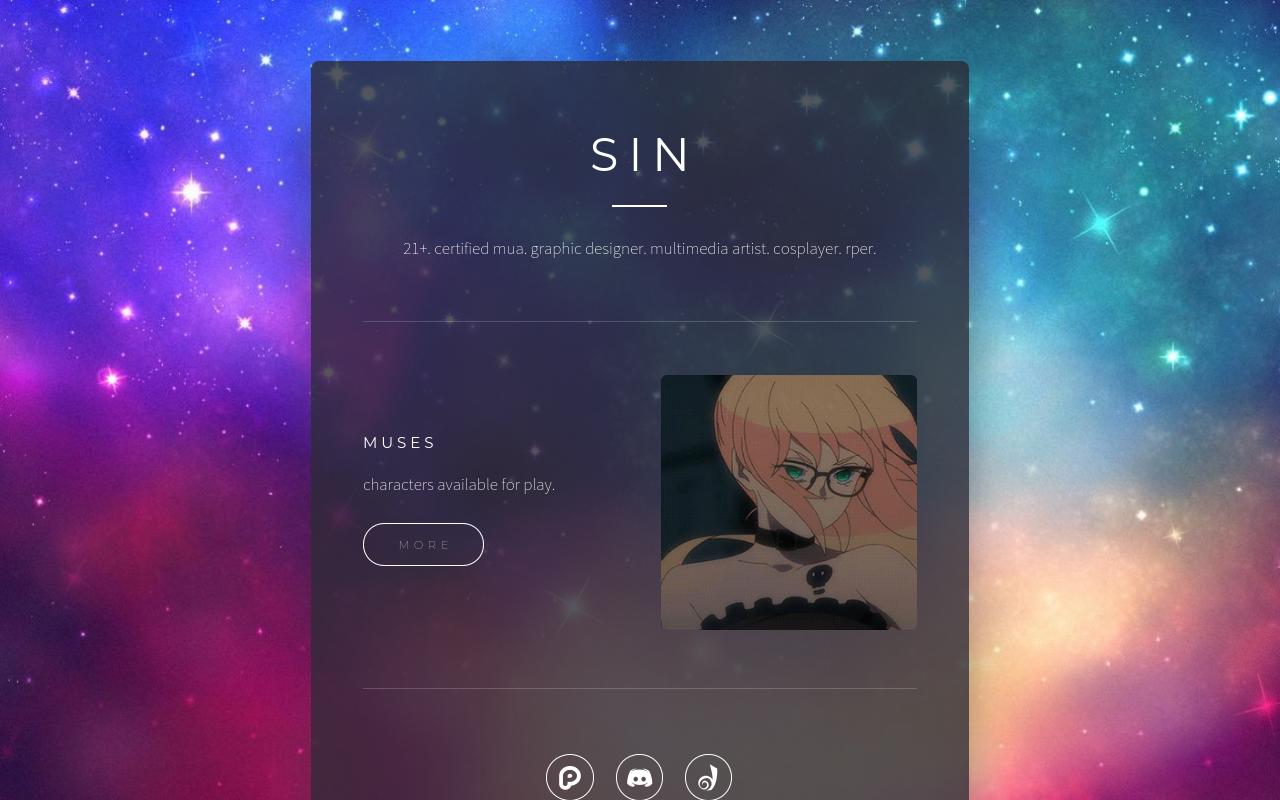 Carrd profile picture for @sinister